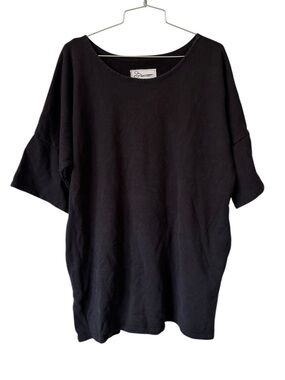 Conscious Clothing Hemp Blend Scoop Neck Tunic W/ Drop Shoulder Sleeves Size L